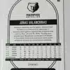 Hoops 2020 Panini Memphis Grizzlies-Jonas Valanciunas Back
