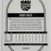 Hoops 2020 Panini Sacramento Kings-Buddy Hield Back