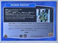 Mirror Master Upper Deck 2023-24 #72 DC Comic Card back