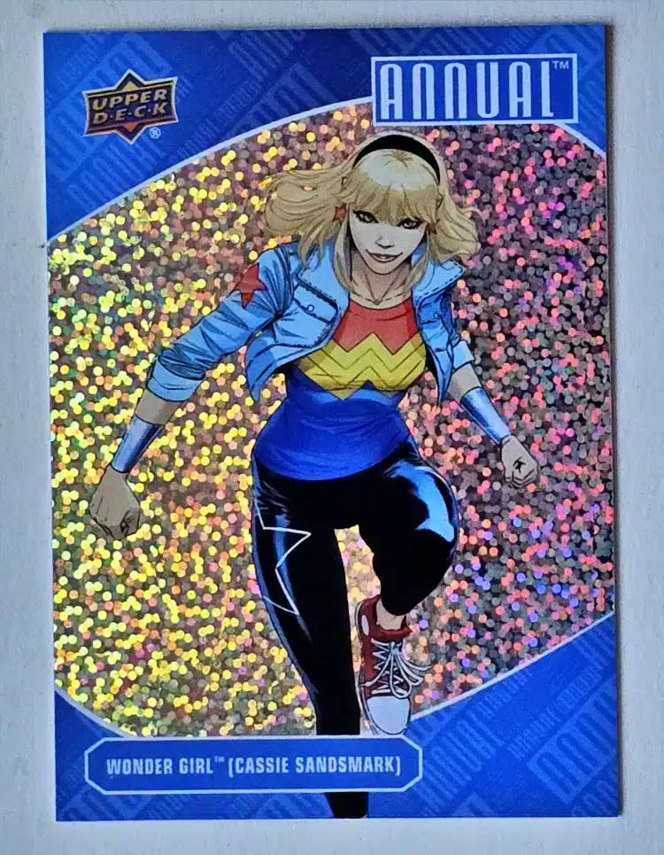 wonder-girl-cassie-sansmark-upper-deck-2023-24-dc-annual-98-silver-sparkle Wonder Girl Cassie Sandsmark Upper Deck 2023-24 "Silver Sparkle Card #98