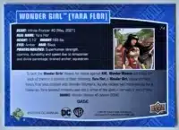 Wonder Girl Yara Flor Upper Deck 2023-24 #74 DC Comic Card Back