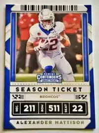 Alexander Mattison Panini Contenders Draft Picks 2020 Card#4