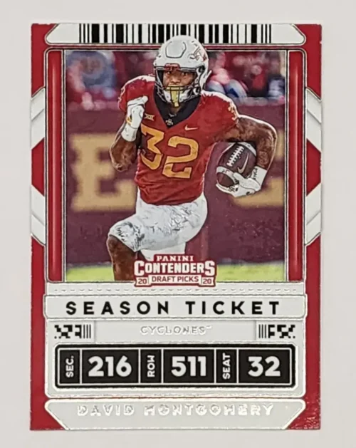 David Montgomery Panini Contenders Draft Picks 2020 #26