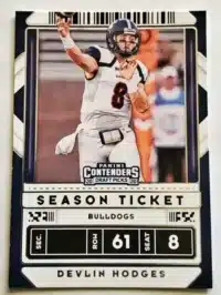 Devin Hodges Panini Contenders Draft Picks 2020 Card#33