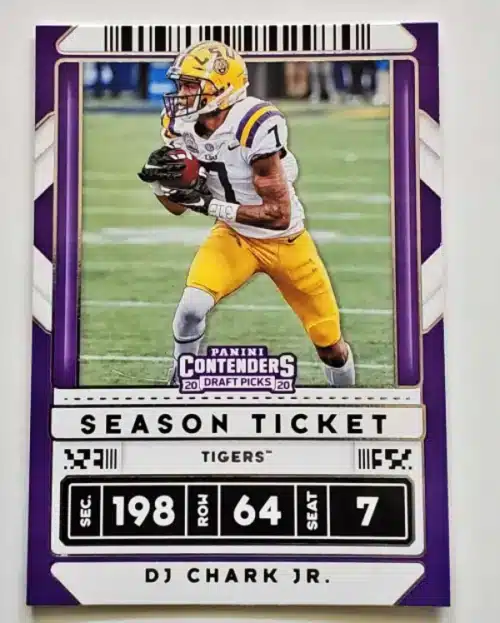 D.J. Chark Jr. Panini Contenders Draft Picks 2020 Card#35