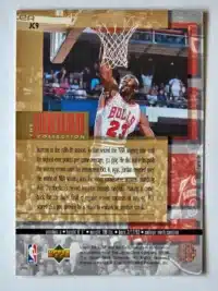 The Michael Jordan Collection Upper Deck 1996 Card #JC9 Back