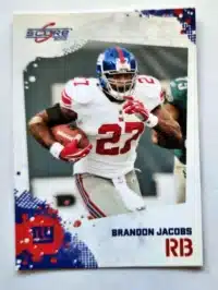 Brandon Jacobs Score 2010 Card #189