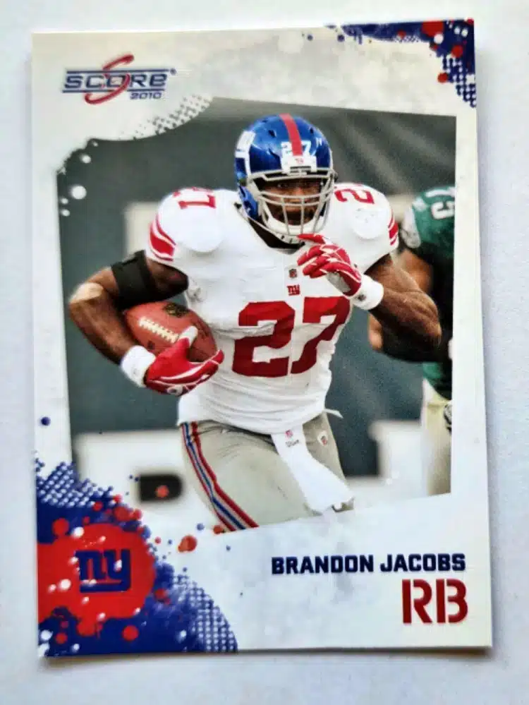 Brandon Jacobs Score 2010 Card #189