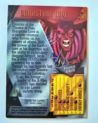 Brimstone Love Fleer 1995 Card #44. Back