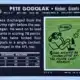 Pete Gogolak Topps 1969 Card #62 Back