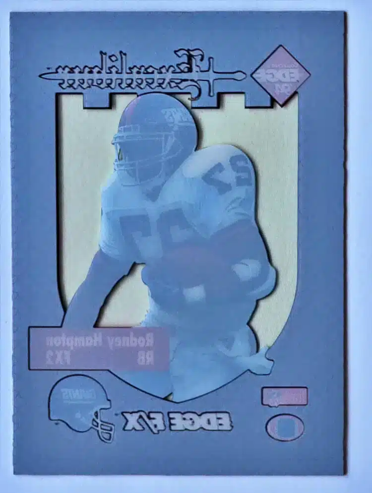 Rodney Hampton Collector's Edge 1994 Excalibur Card #FX2 Back