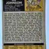 Ron Johnson Topps 1971 Card #51 Back