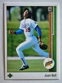 Juan Bell Upper Deck 1989 MLB Card #20