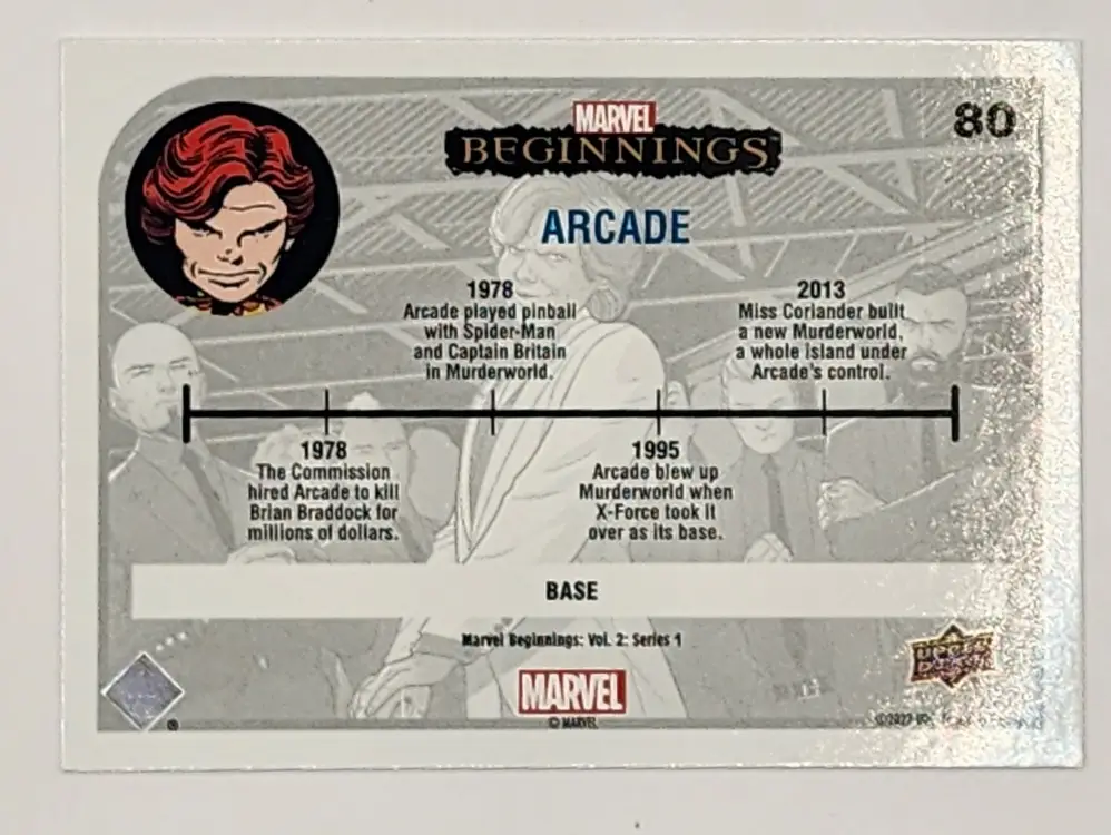 Arcade Marvel Beginnings 2022 Vol 2 Series 1 #80 Back