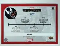 Riot Marvel Beginnings 2022 Vol 2 Series 1 Red Card #132 back