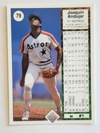 Joaquin Andujar Upper Deck 1989 Cards #79 – Houston Astros Back