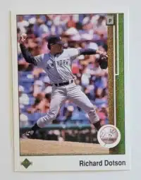 Richard Dotson Upper Deck 1989 Cards #80 – New York Yankees