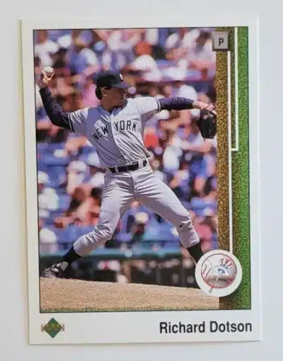 Richard Dotson Upper Deck 1989 Cards #80 – New York Yankees